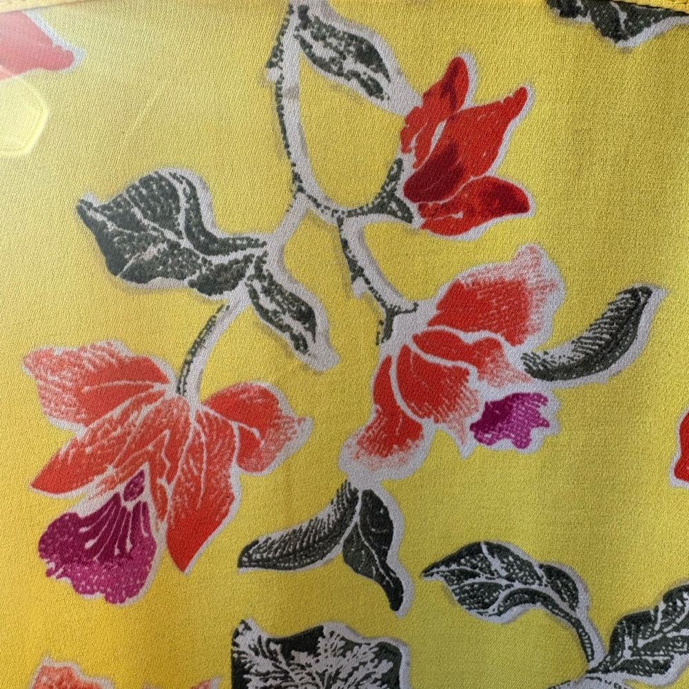 Philosophy Yellow Floral Blouse - Picture 6 of 8